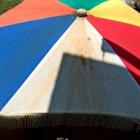 Стар малък плажен чадър от 80-те год, снимка 7 - Други ценни предмети - 28666129