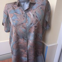 Винтидж / Vintage дамска риза с къс ръкав, снимка 1 - Ризи - 39799831