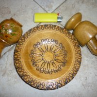 Дървени Чиния Чашка Ваза, снимка 6 - Антикварни и старинни предмети - 43937549