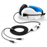 Слушалки с микрофон Sharkoon Rush ER3 White SH0055 Бели Геймърски слушалки Gaming Headset , снимка 3 - Слушалки за компютър - 22862091