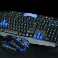 Геймърска безжична клавиатура и мишка HK8100 2.4G, снимка 1 - Клавиатури и мишки - 28768969
