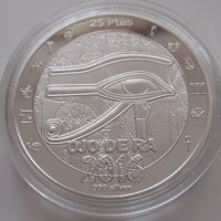 2 монети Западна Сахара 25 и 100 песети 2016 с Бастет и Окото на Ра, снимка 5 - Нумизматика и бонистика - 43194694