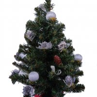 Коледна елха с украса 40 см, снимка 1 - Декорация за дома - 35086163