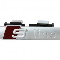 Емблема предна решетка за AUDI Sline S-line АУДИ Сив Мат Матирана, снимка 4 - Аксесоари и консумативи - 27644477