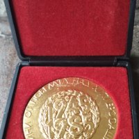 Позлатен медал, снимка 2 - Антикварни и старинни предмети - 32806217