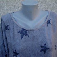 4XL Нова блуза с пайети на подгъва, снимка 4 - Блузи с дълъг ръкав и пуловери - 35246095