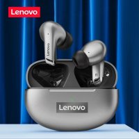 безжични слушалки Lenovo LP5 Сиви, снимка 2 - Слушалки, hands-free - 43785428