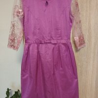 Дамска официална рокля в лилав цвят, снимка 1 - Рокли - 40619819
