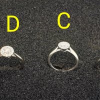 Златни пръстени -18К с диаманти, снимка 3 - Пръстени - 39067326