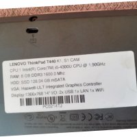 Lenovo think pad T440  I5 4300U., снимка 3 - Части за лаптопи - 37474695