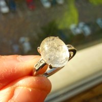 2 пръстена с планински кристал , снимка 2 - Пръстени - 43584341