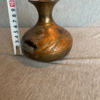 малка кана бронзова рисувана , снимка 5 - Антикварни и старинни предмети - 43536359