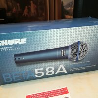 shure beta 58a profi mic-внос swiss 3005220933, снимка 1 - Микрофони - 36917602