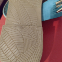 Летни чехли в тюркоазен цвят , снимка 6 - Чехли - 44920329