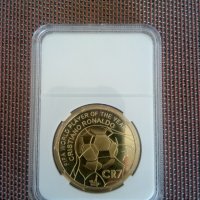 Продавам атрактивна,колекционерска монета(плакет).Футболист на годината-Роналдо., снимка 3 - Колекции - 44011441