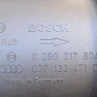 Дебитомер AUDI A8 077133471D Bosch 0280217804 D2 3.7-4.2l AEW/ABZ/AEM/AGH/AKG/AKJ 4.2 V8, снимка 2 - Части - 43643473