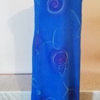 Дълга лятна синя рокля р-р Л , снимка 2 - Рокли - 36864701