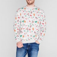 Мъжки коледен пуловер Christmas mood, снимка 1 - Пуловери - 38153282