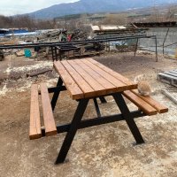 Пикник маса с пейки, снимка 1 - Градински мебели, декорация  - 43625042