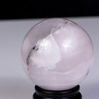 Сфера от флуоресцентен манганокалцит 168g 49mm №4, снимка 2 - Други ценни предмети - 43807361