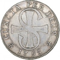 Сребърна монета Швейцария 20 Батцен 1795 г. Свободен град Зо̀лотурн  , снимка 2 - Нумизматика и бонистика - 39481292