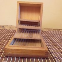 Стара дървена кутия за цигари, снимка 8 - Други ценни предмети - 27995811