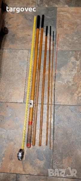 старинна дървена пръчка за риболов, снимка 1