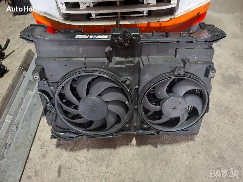 Дифузьор с перки Радиатор Перки Пежо 807 Ситроен C8 2.2HDI, снимка 1