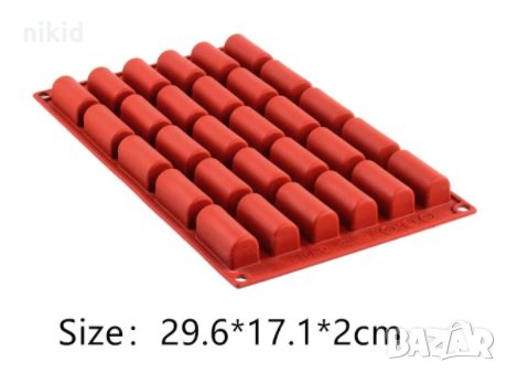 3D 30 бр мини пурички рулца силиконов молд форма за фондан шоколад бонбони , снимка 1