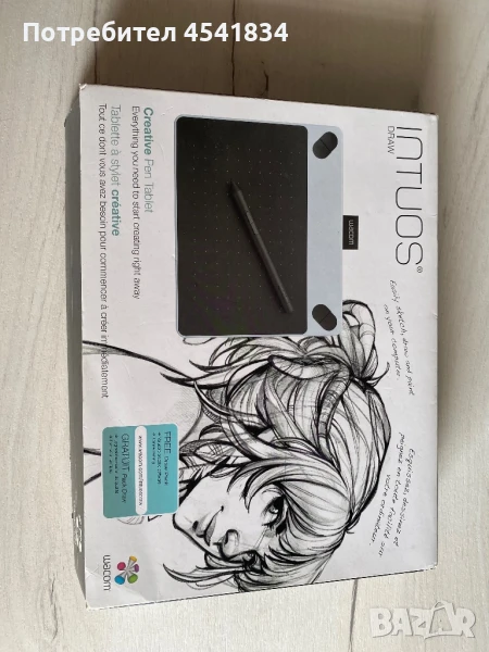 Wacom Intuos Pen CTL‑490 (Small White) — чисто нов таблет, снимка 1