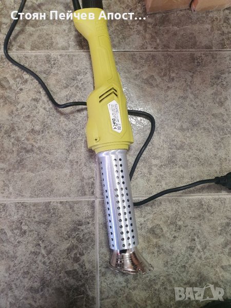 Горелка за плевели BARICUS, 650 ° C , 2000 W, Електрическа, 2 размера за прикачване, 1.15 m, Зелен, снимка 1