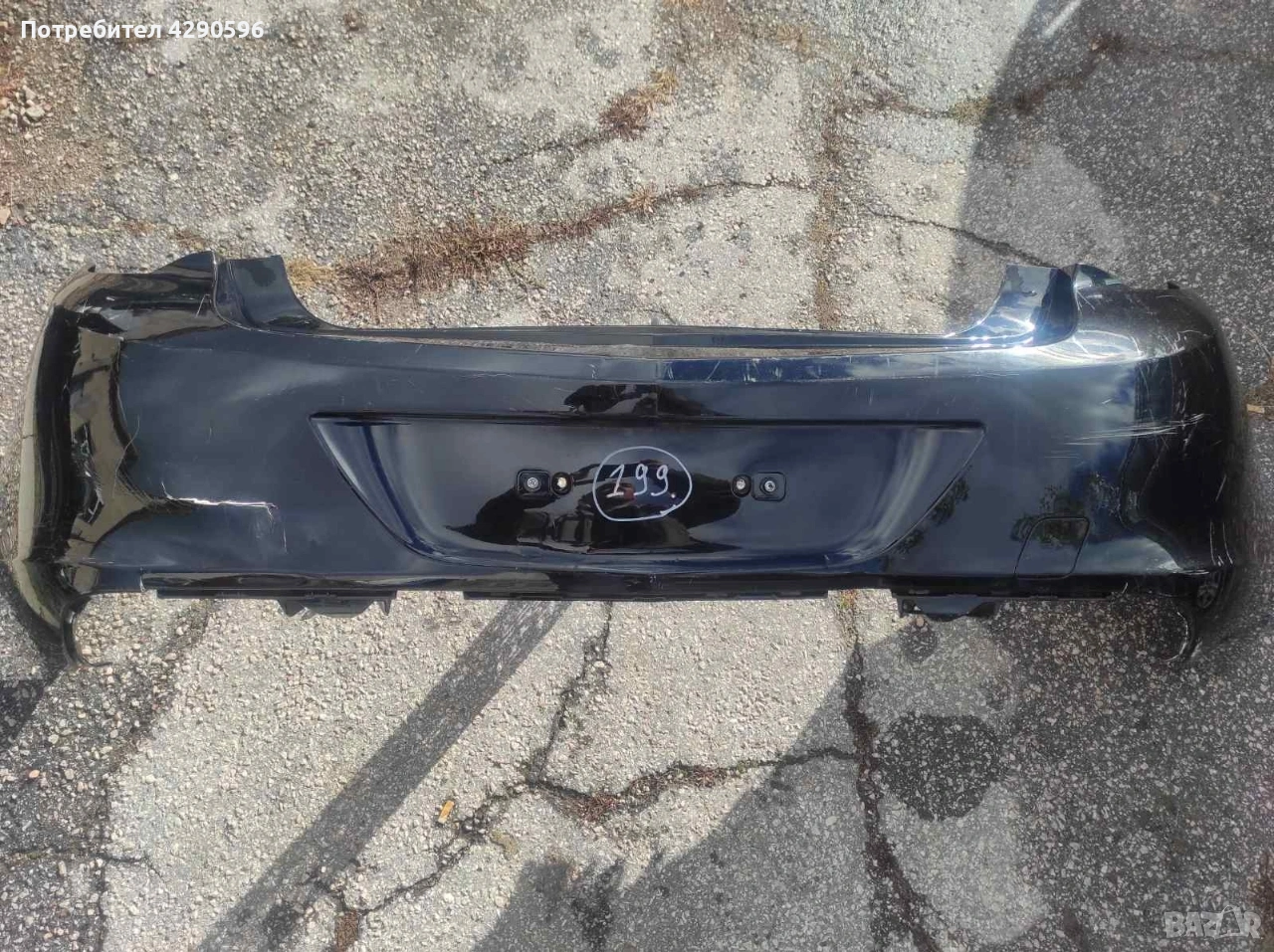 Задна броня за Opel Astra J - седан / Опел Астра 4 врати, снимка 1