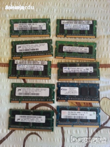 Ram памети DDR3 & DDR2, 5 лв, снимка 1