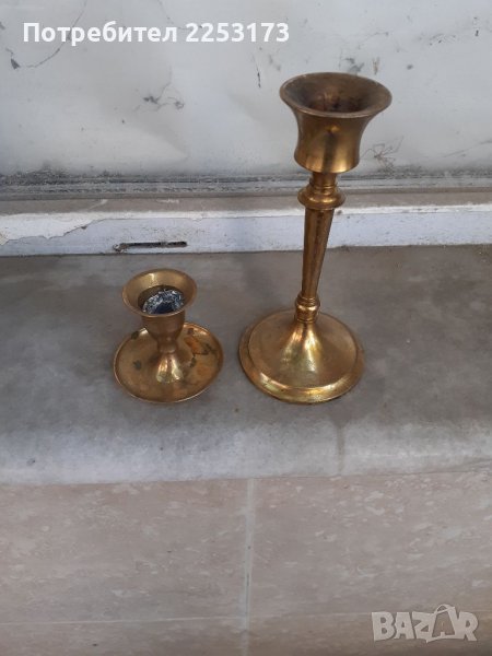 Месингови свещници лот, снимка 1