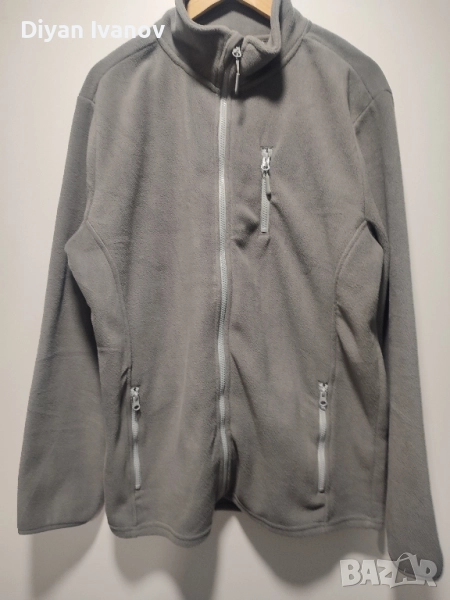 Мъжки сив полар суичър., снимка 1