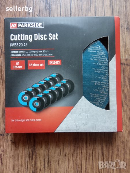 12 тънки дискове за обработка на метал с флекс 125х1 ММ - 12 броя в кутия, снимка 1