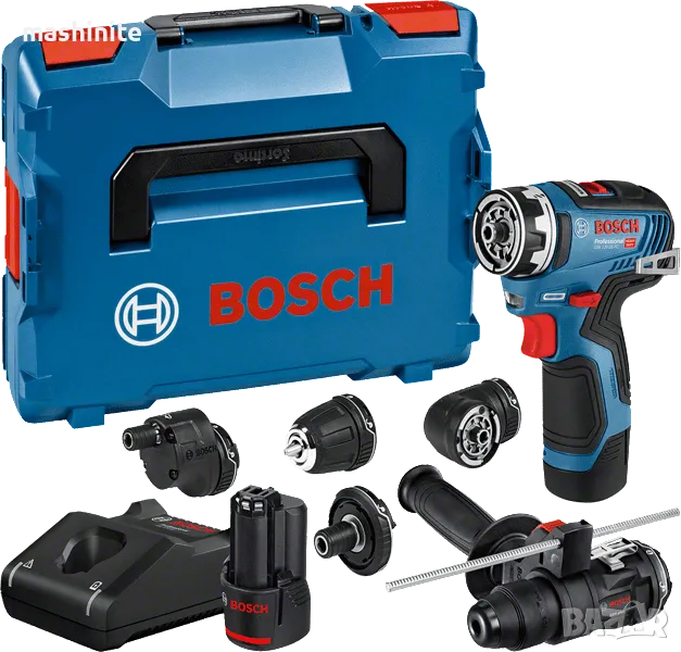 Акумулаторен винтоверт GSR 12V-35 FC GFA 12-H Full Set Bosch, снимка 1