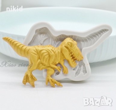 Динозавър Джурасик Парк силиконов молд форма за фондан шоколад гипс, снимка 1