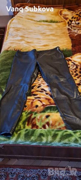 ПРАЗНИЧНО НАМАЛЕНИЕ 50%Ватиран кожен панталон , снимка 1