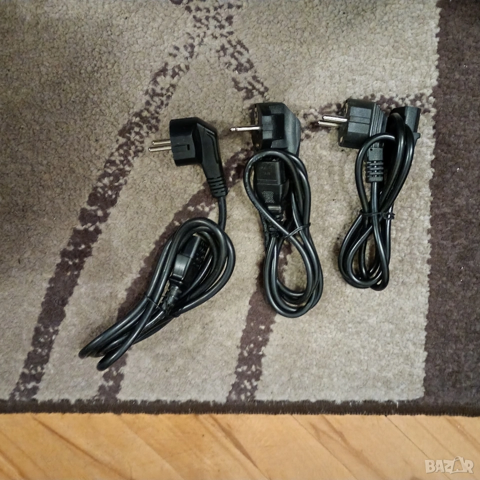 Продавам 3 захранващи кабела за монитор, снимка 1