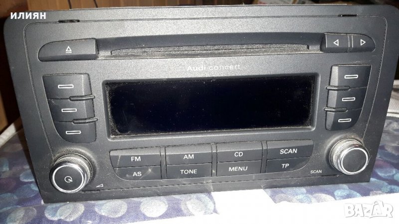Cd Radio Player Audi A3 8P 8P0035186S Concert Blaupunkt 2009 2011 2013г, снимка 1
