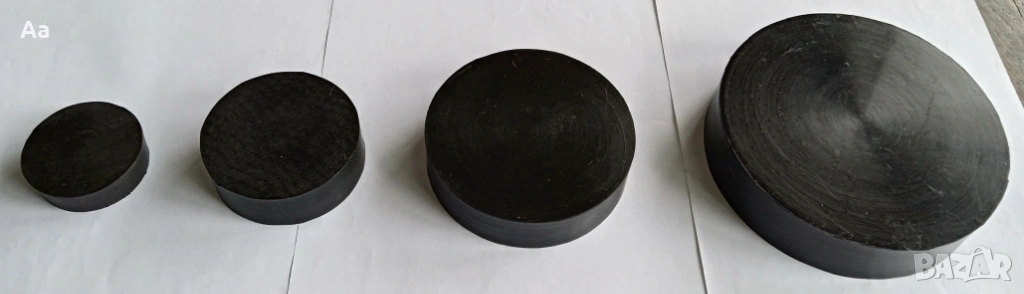 Плътни кръгли гумени тампони, снимка 1