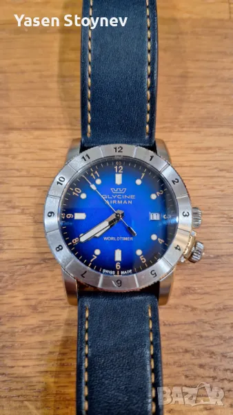 Glycine Airman Worldtimer пилотски часовник, снимка 1