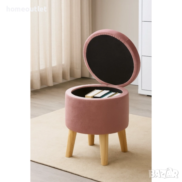 ПРОМОЦИЯ Мултифункционална табуретка с място за съхранение OTTOMAN Z-OTM27RSR, снимка 1