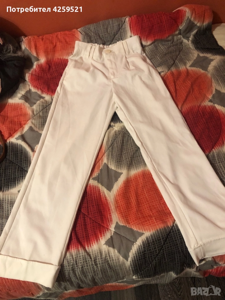 Бял панталон на Бершка, снимка 1