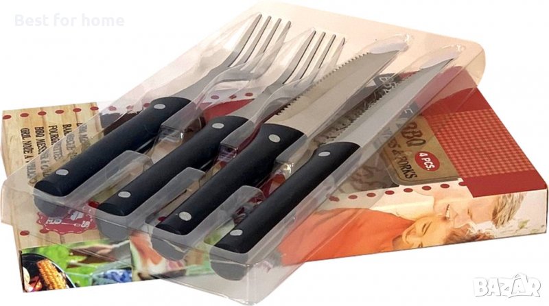 BBQ Time комплект прибори за барбекю- 4 части, снимка 1