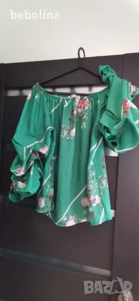 Дамска блуза с паднали рамене, снимка 1