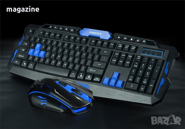 Геймърска безжична клавиатура и мишка HK8100 2.4G, снимка 1