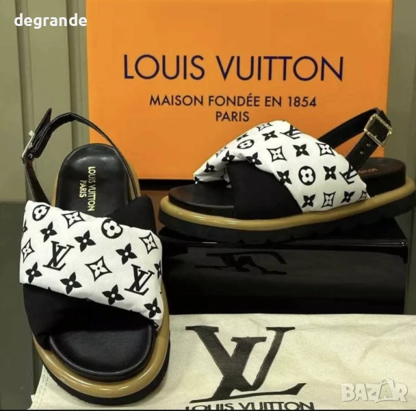 Louis Vuitton бели сандали, снимка 1