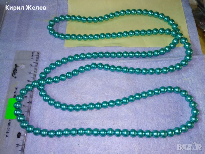 ДЪЛЪГ ПЕРЛЕН РЕТРО ГЕРДАН КОЛИЕ ОГЪРЛИЦА ЧЕШКИ ПЕРЛИ 34722, снимка 1